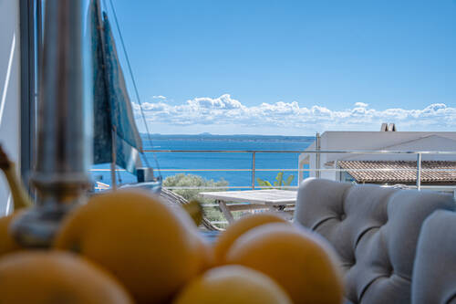 Aussicht von der Terrasse des B-only Ferienhauses in Mallorca Alcudia