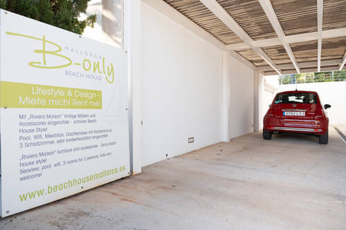 Carport des B-only Ferienhauses in Mallorca