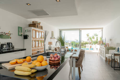 Gourmetküche zur Selbstversorgung im Ferienhaus Beachhouse in Mallorca